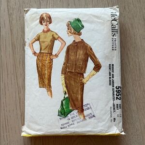 McCall’s Vintage Sewing Pattern size 13 Junior Seperates
